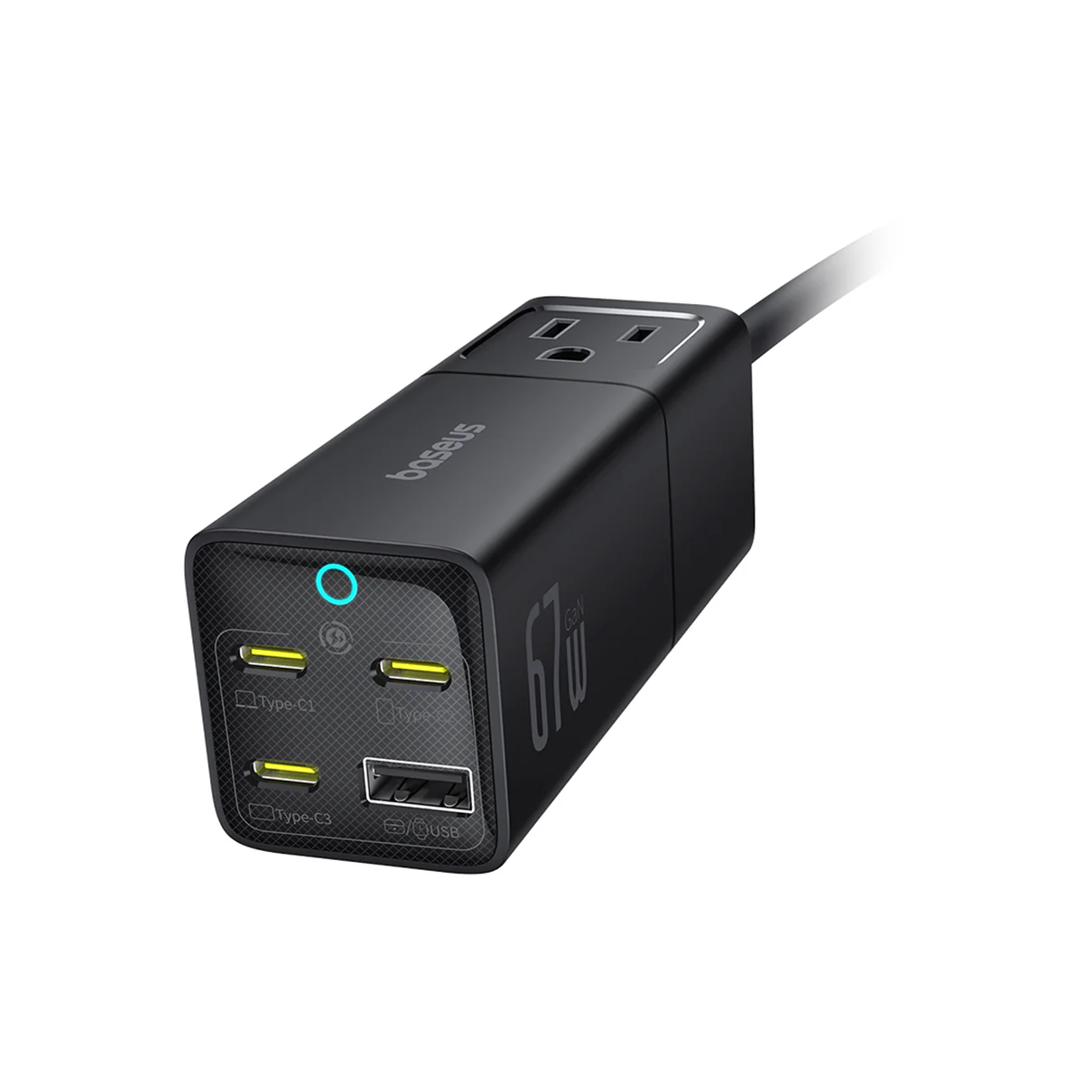 Baseus PowerCombo Mini Power Strip AC+1U+3C 67W - Image 2
