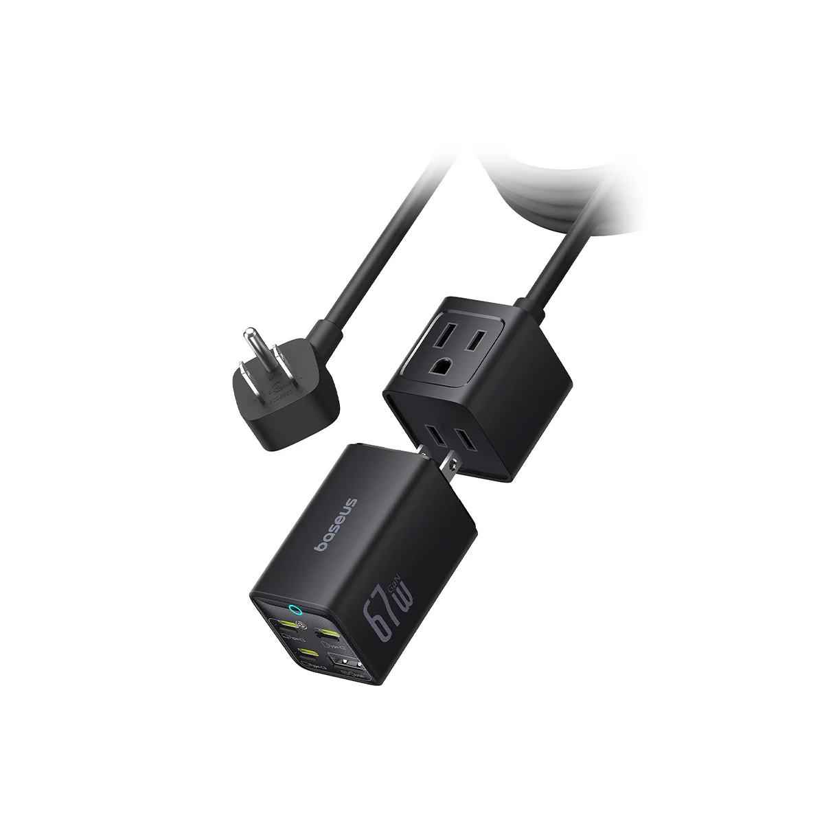 Baseus PowerCombo Mini Power Strip AC+1U+3C 67W - Image 3