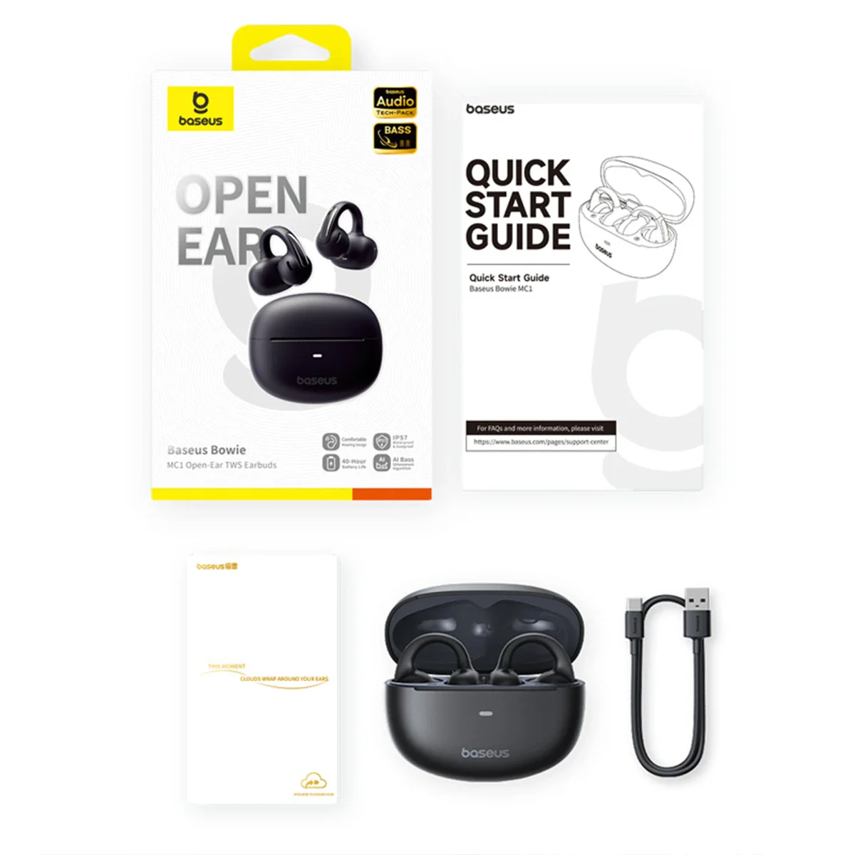 Baseus Bowie MC1 Open-Ear TWS Earbuds - Image 6
