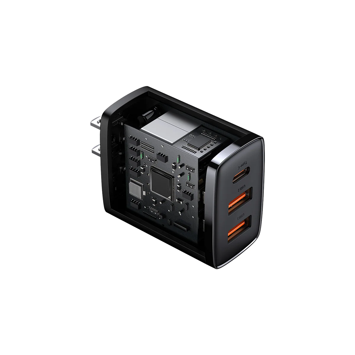 Baseus Compact 3 ports Fast Charger 30W - Image 7