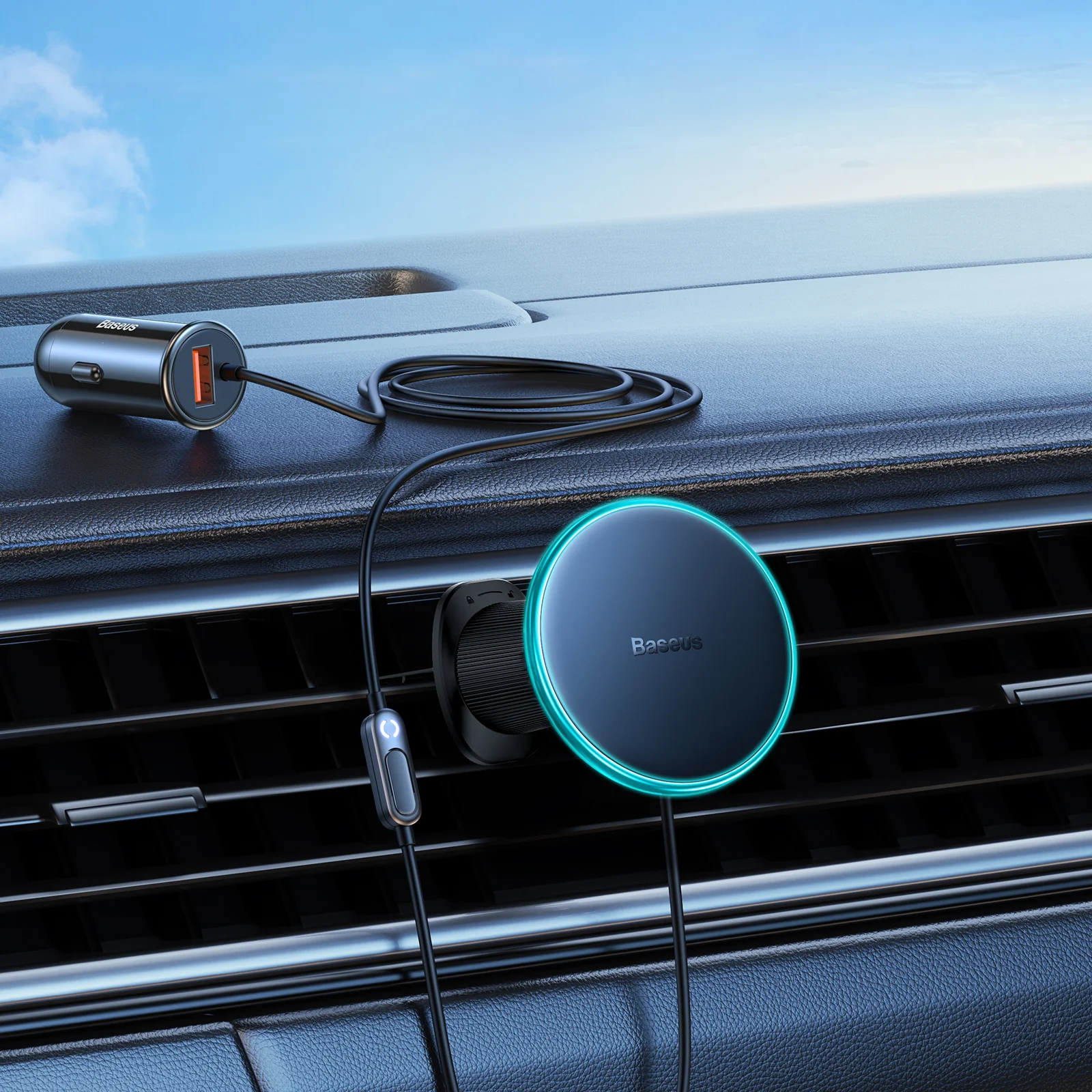 Baseus CW01 Magsafe Wireless Car Mount 15W For Car Vent - Image 8