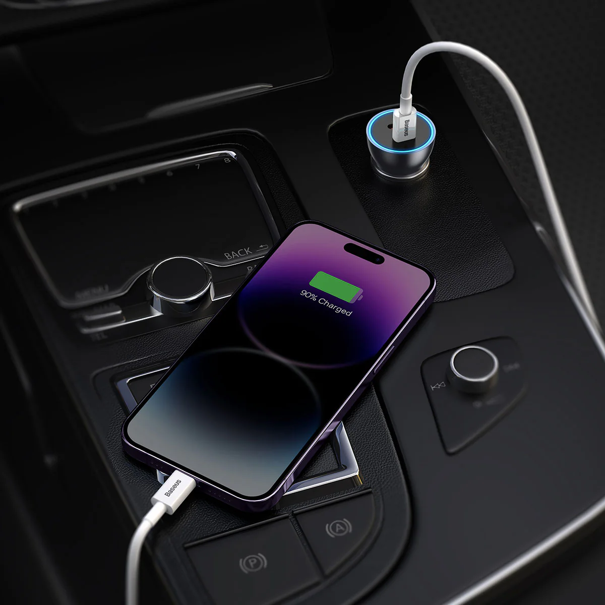Baseus Dual USB-C Car Charger 60W - Image 7