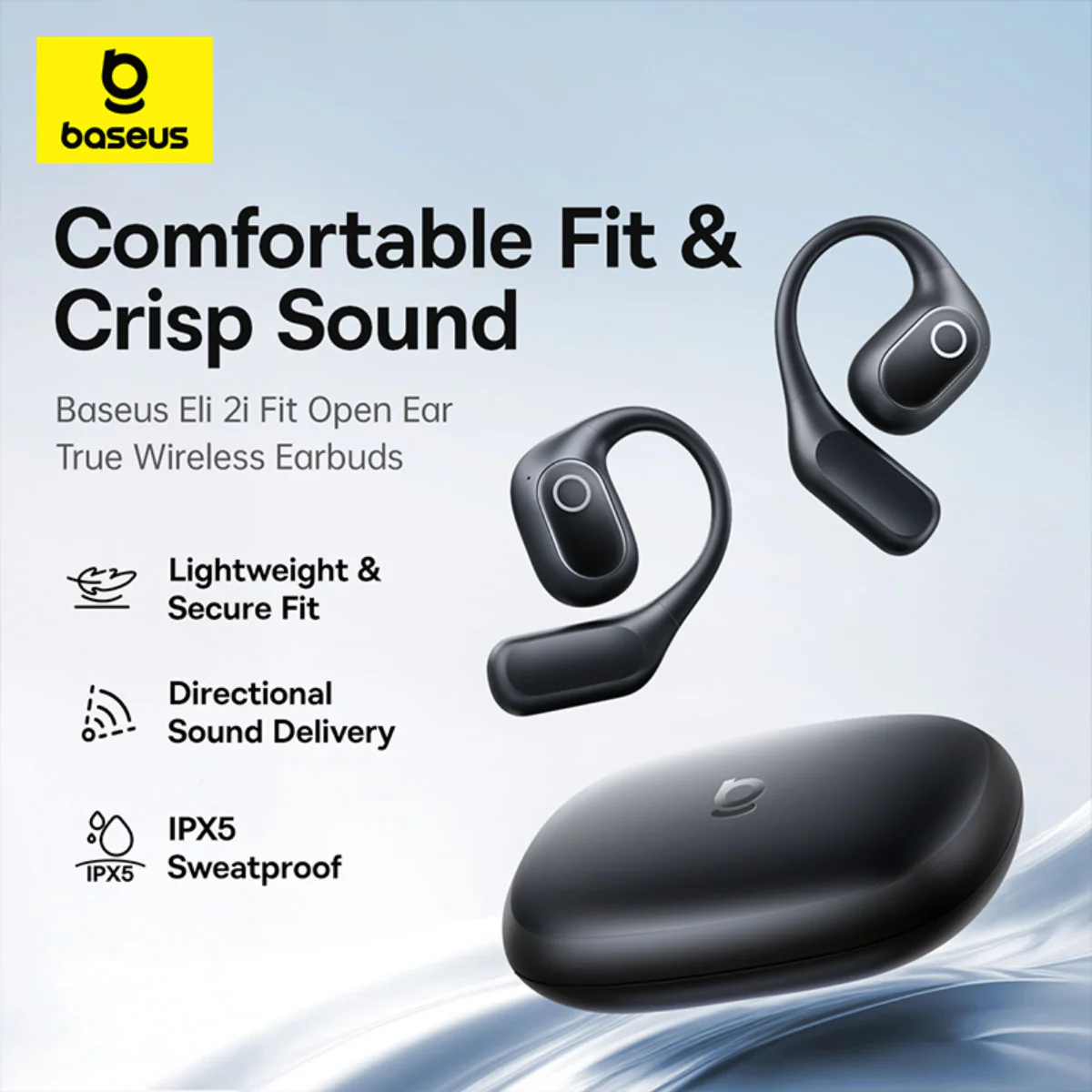 Baseus Eli 2i Fit Open-Ear True Wireless Earbuds - Image 9