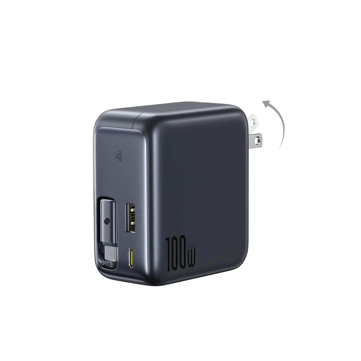 Baseus EnerCore CJ11 Fast Charger with Retractable Cable 2C+U 100W - Image 4
