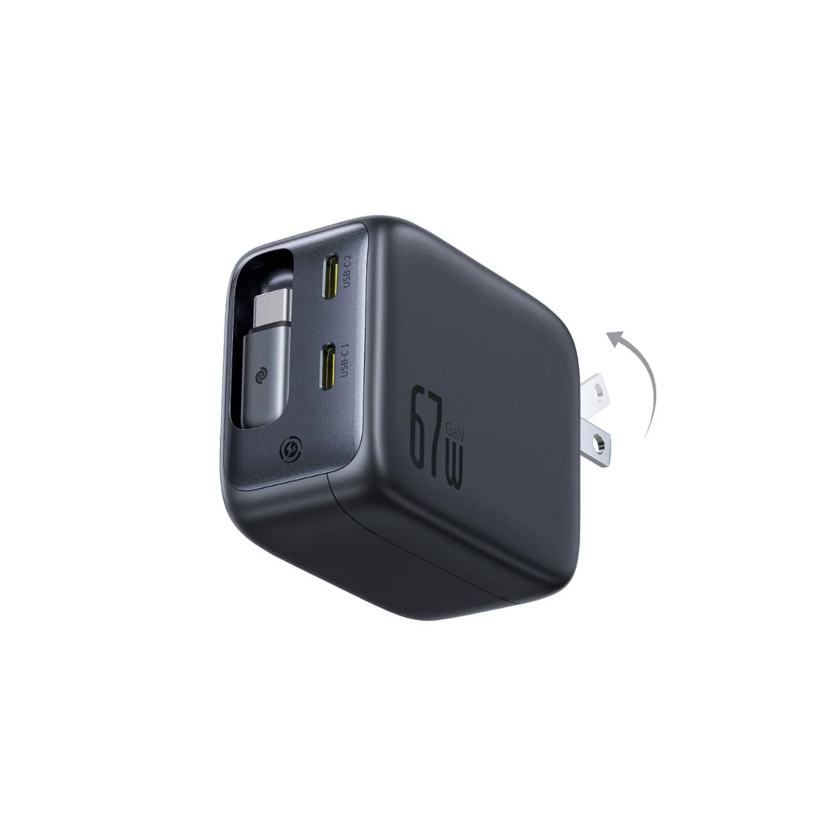 Baseus EnerCore CJ11 Fast Charger with Retractable Cable 3C 67W - Image 3
