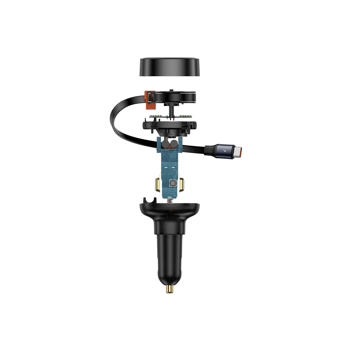 Baseus Enjoyment Pro Retractable USB-C Car Charger 60W - Image 5