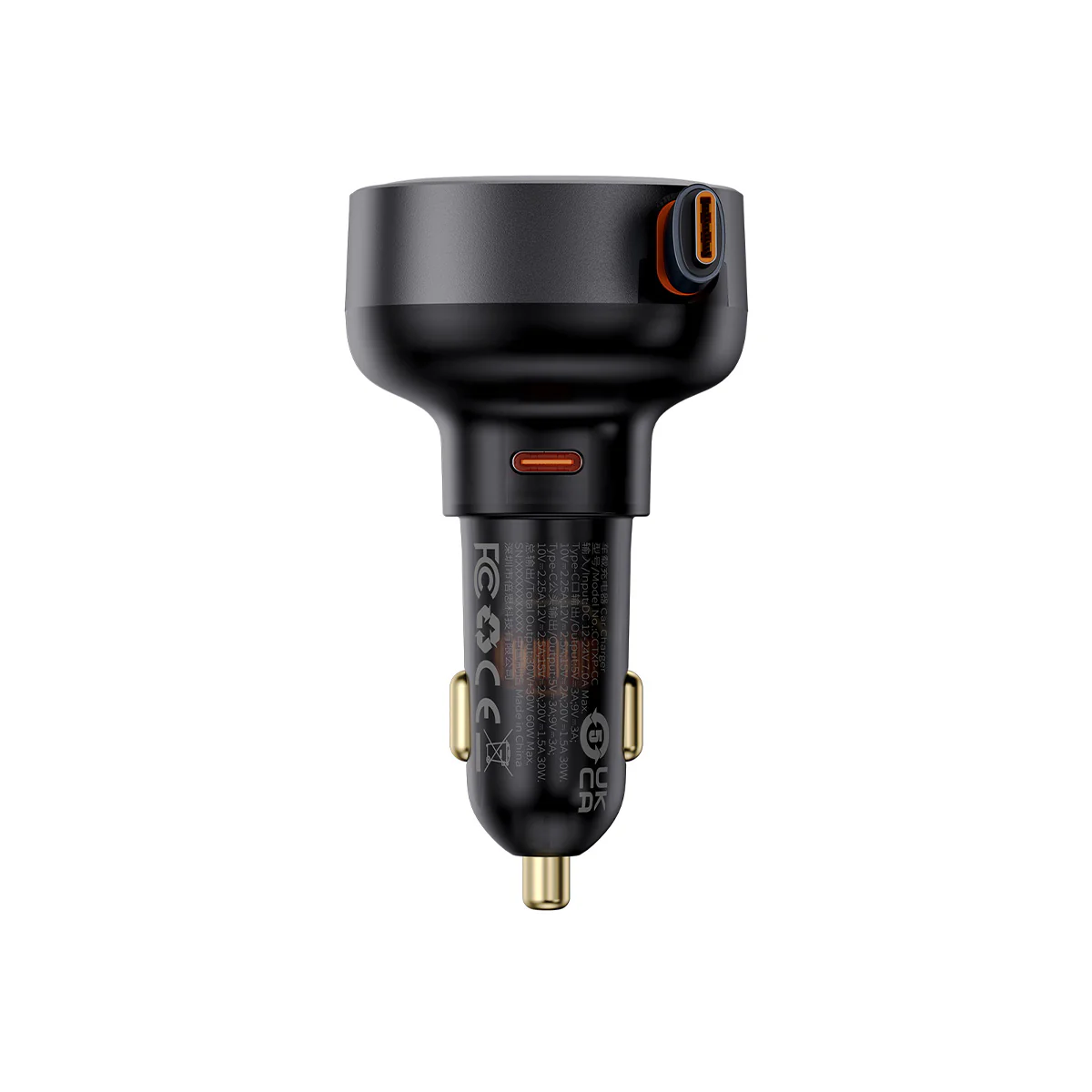 Baseus Enjoyment Pro Retractable USB-C Car Charger 60W - Image 6