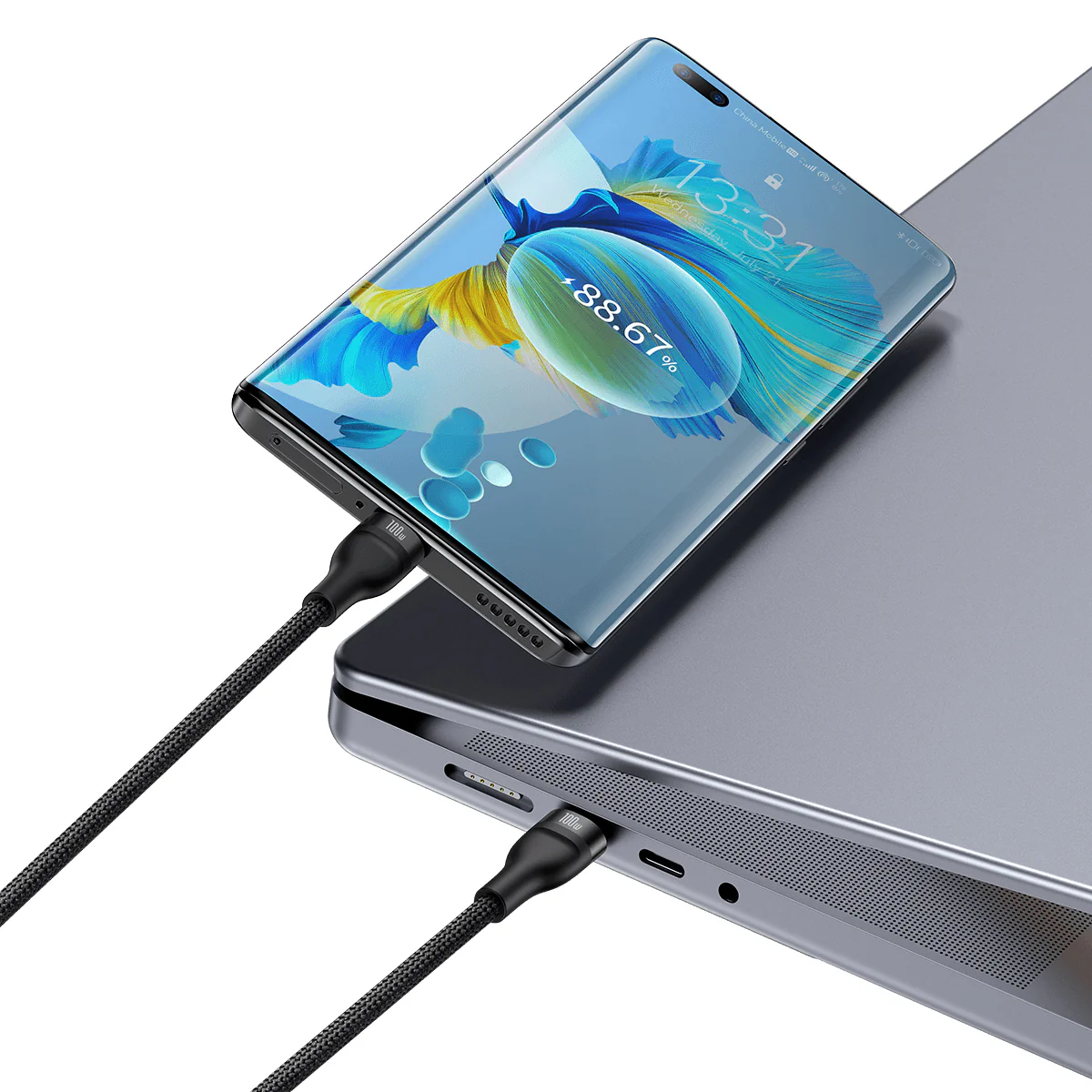 Baseus Flash 2 in 1 USB C Cable 100W 4.9ft - Image 7