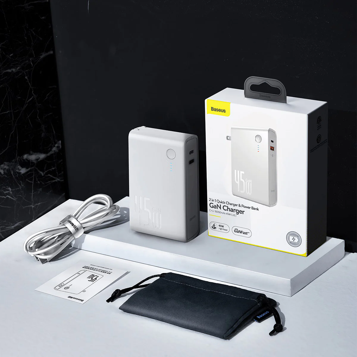Baseus GaN 2 in 1 Power Bank 45W 10000mAh - Image 7