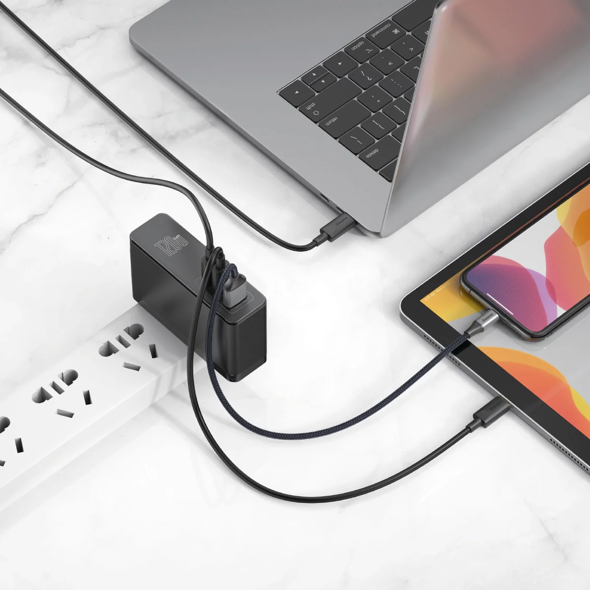 Baseus GaN2 Pro 3 Ports USB-C Fast Charger 120W - Image 16
