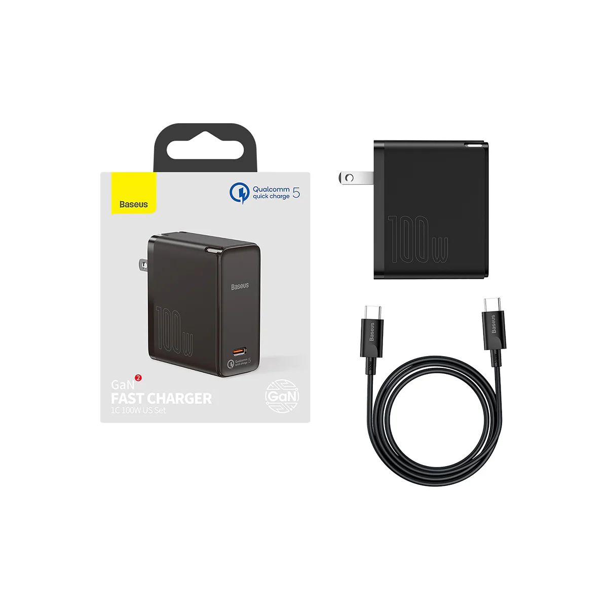 Baseus GaN2 USB-C Fast Charger 100W - Image 6