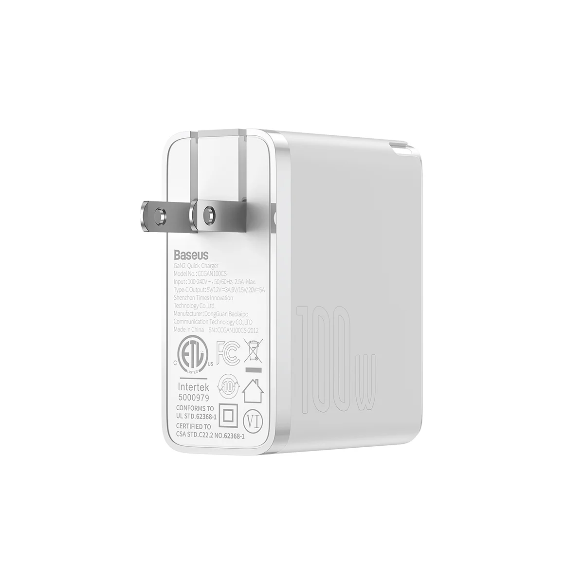 Baseus GaN2 USB-C Fast Charger 100W - Image 9