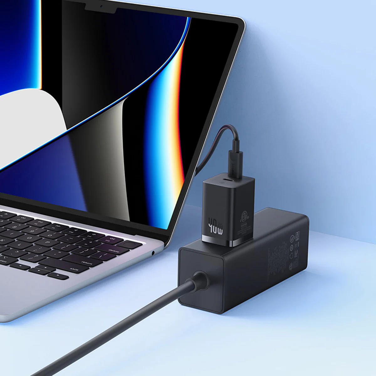 Baseus GaN5 Pro Dual USB-C Fast Charger 40W - Image 7