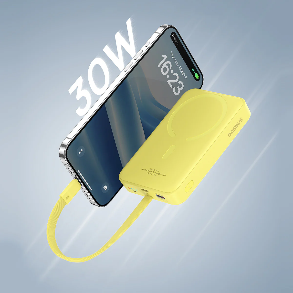 Baseus Magnetic Power Bank 30W 10000mAh With Built-in USB-C Cable - Image 28