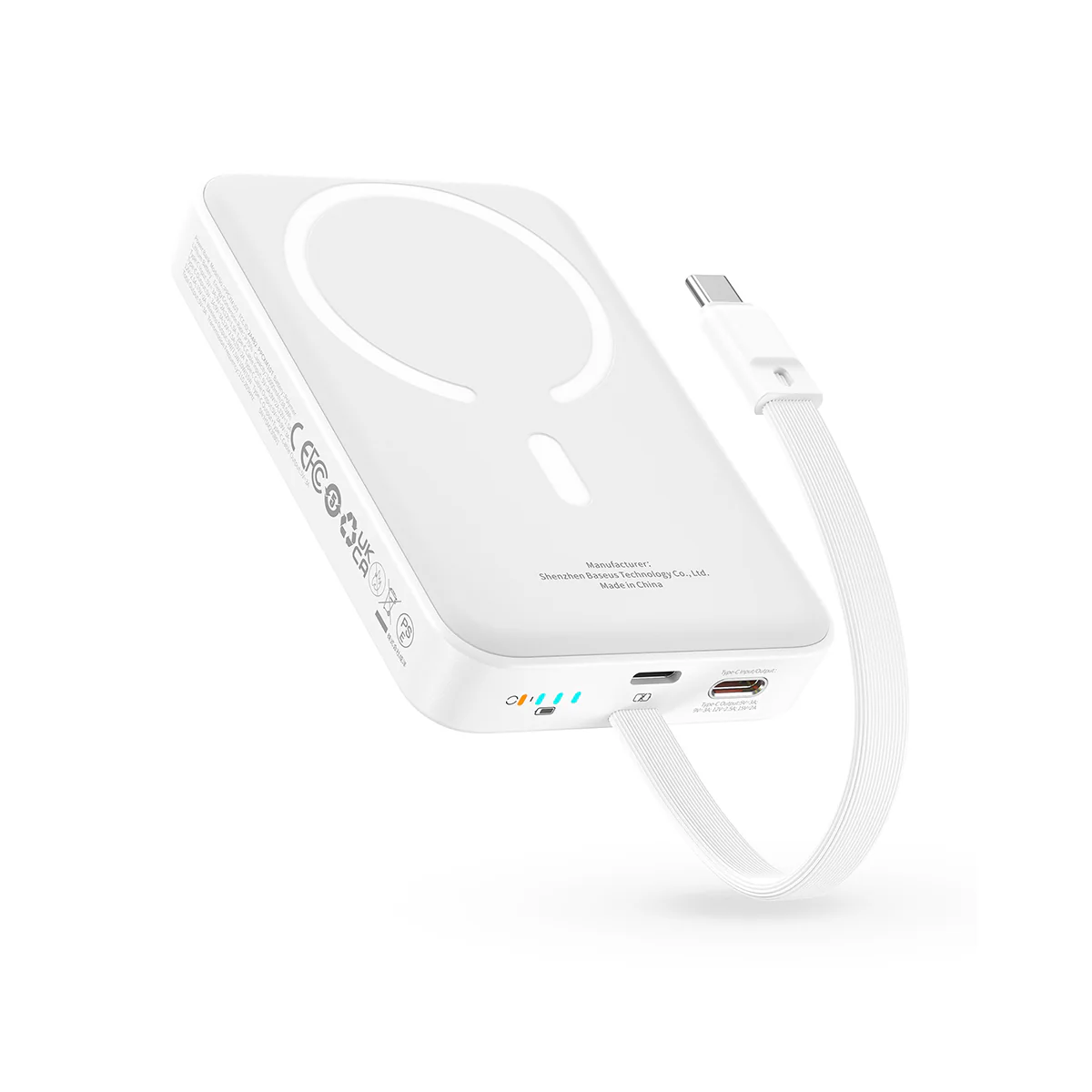 Baseus Magnetic Power Bank 30W 10000mAh With Built-in USB-C Cable - Image 4