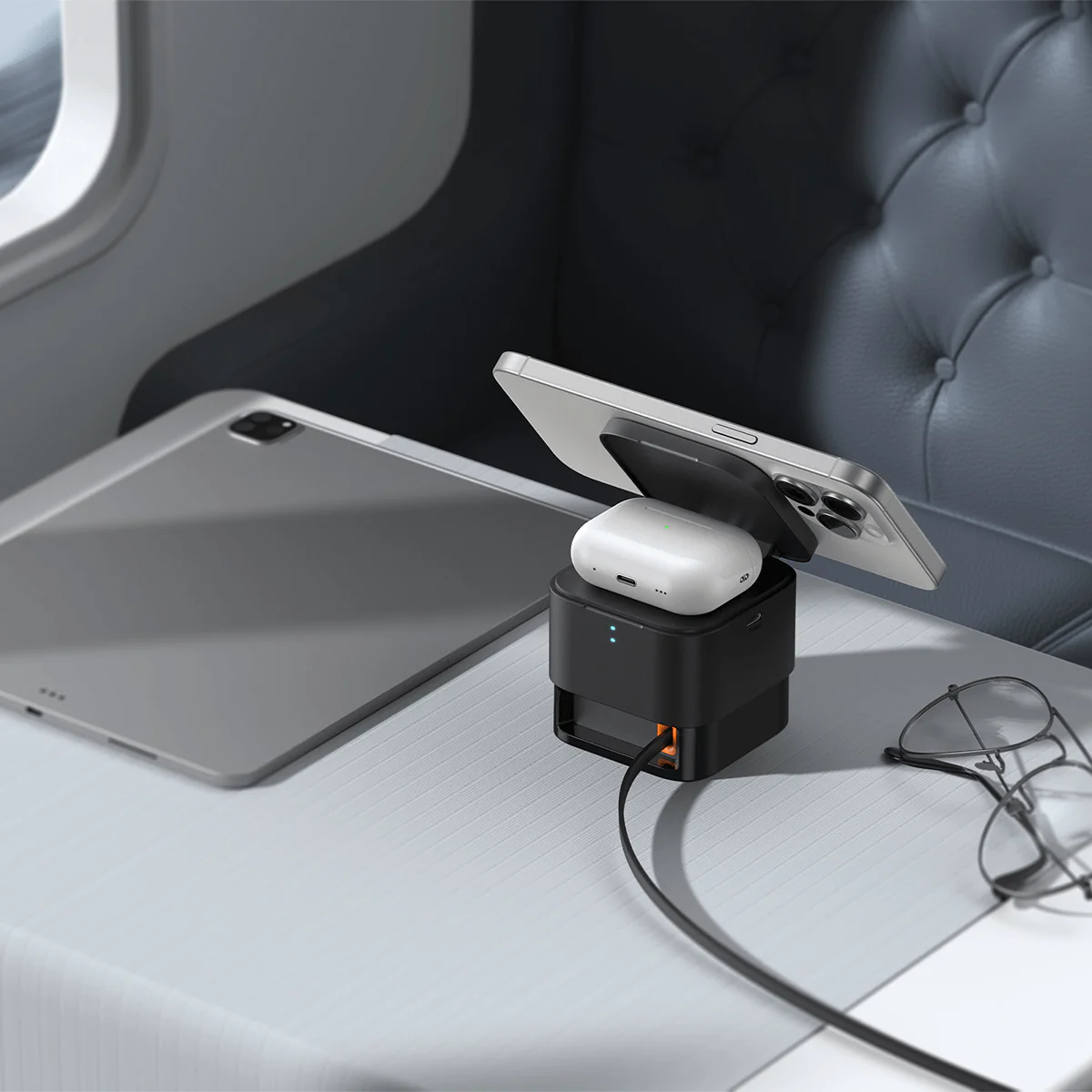 Baseus MagPro 2 in 1 Magnetic Wireless Charger 25W - Image 7