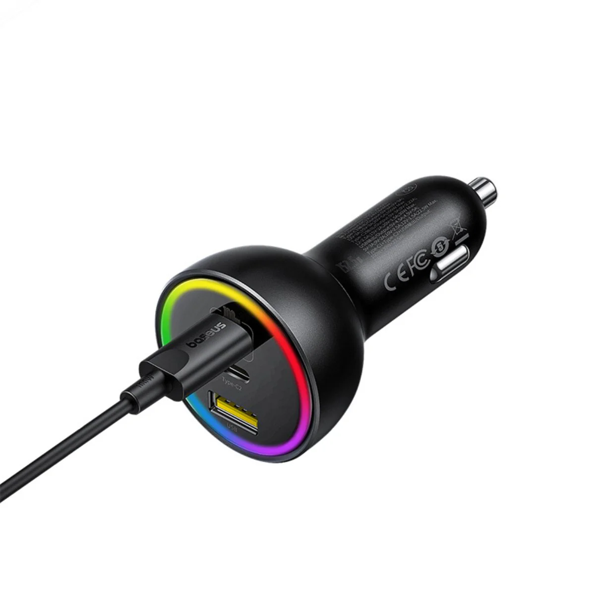 Baseus Multi-Port Fast Charge Car Charger C+C+U 152.5W Set - Image 5