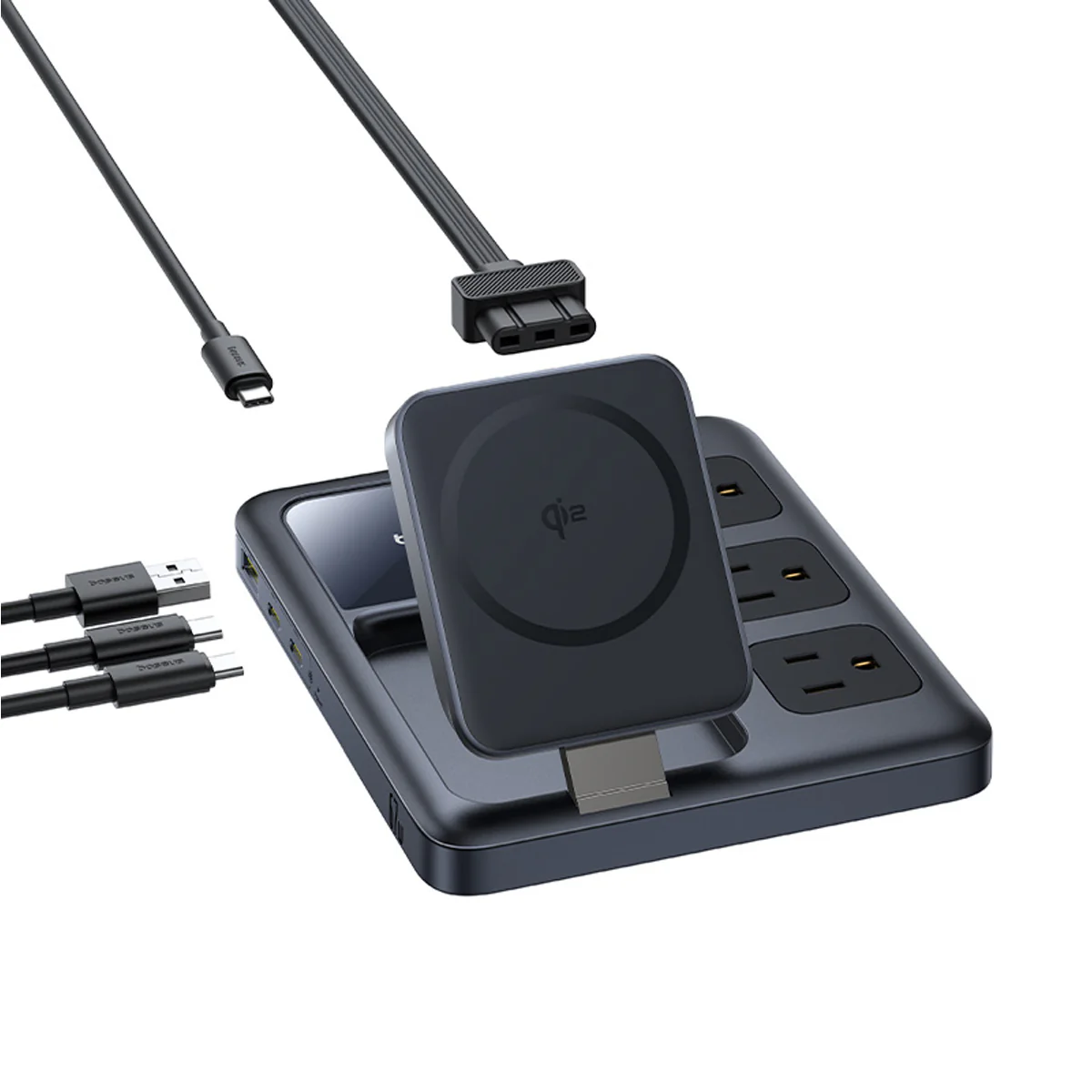 Baseus Nomos 8-in-1 Charging Station Qi2 67W - Image 5