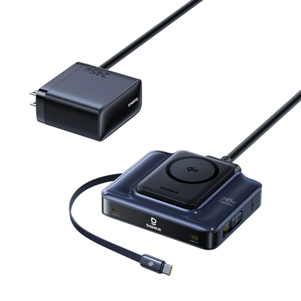 Baseus Nomos NH21 6-in-1 Desktop Charging Station 245W - Image 2