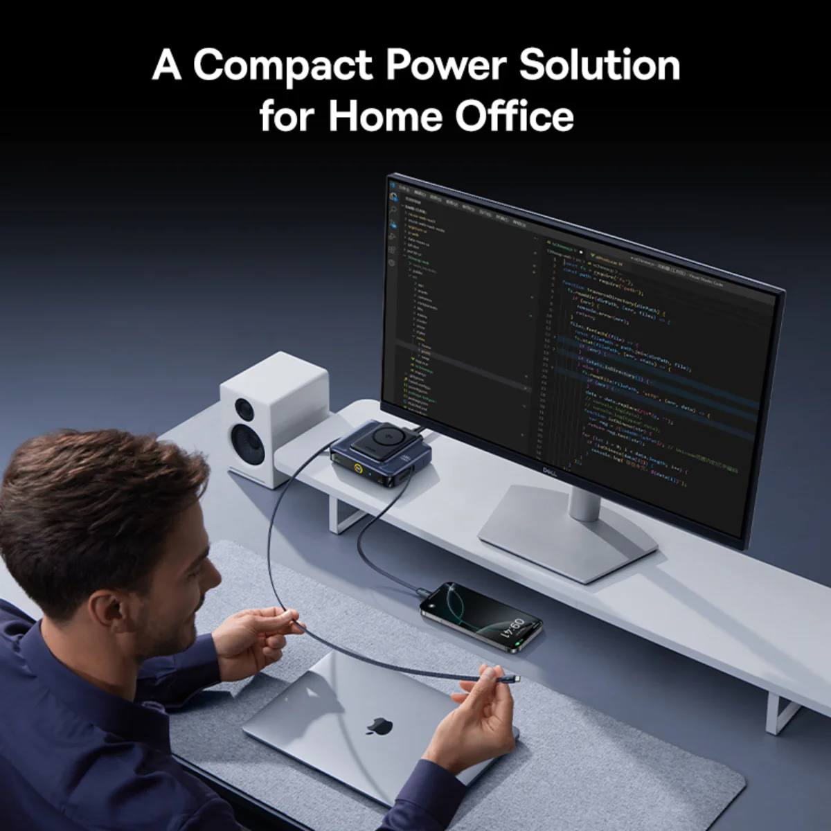 Baseus Nomos NH21 6-in-1 Desktop Charging Station 245W - Image 9