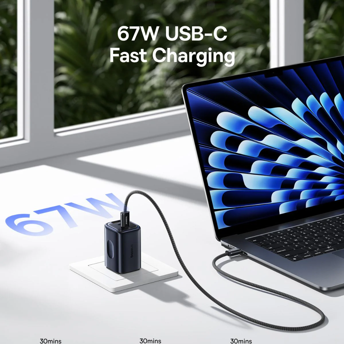 Baseus PicoGo AE11 Fast Charger 2C+U 67W - Image 6