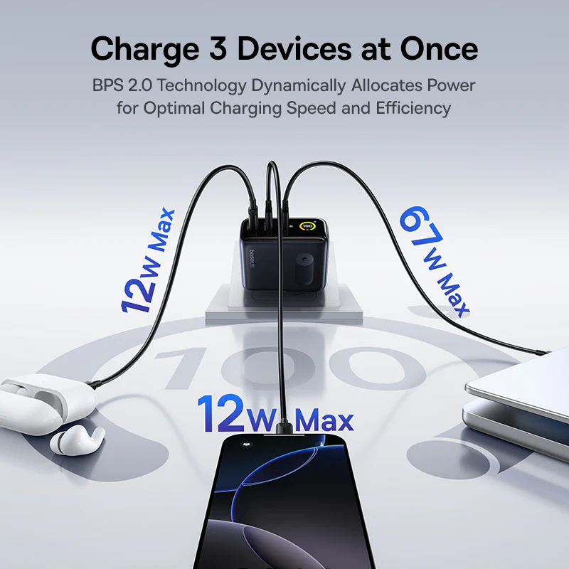 Baseus PicoGo AE21 Fast Charger 2C+U 100W - Image 10