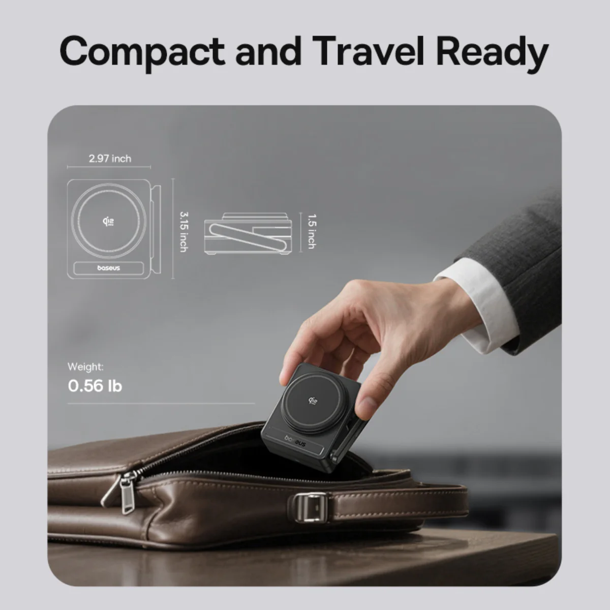 Baseus PicoGo AF21 3-in-1 Qi2.2 Wireless Charger - Image 6