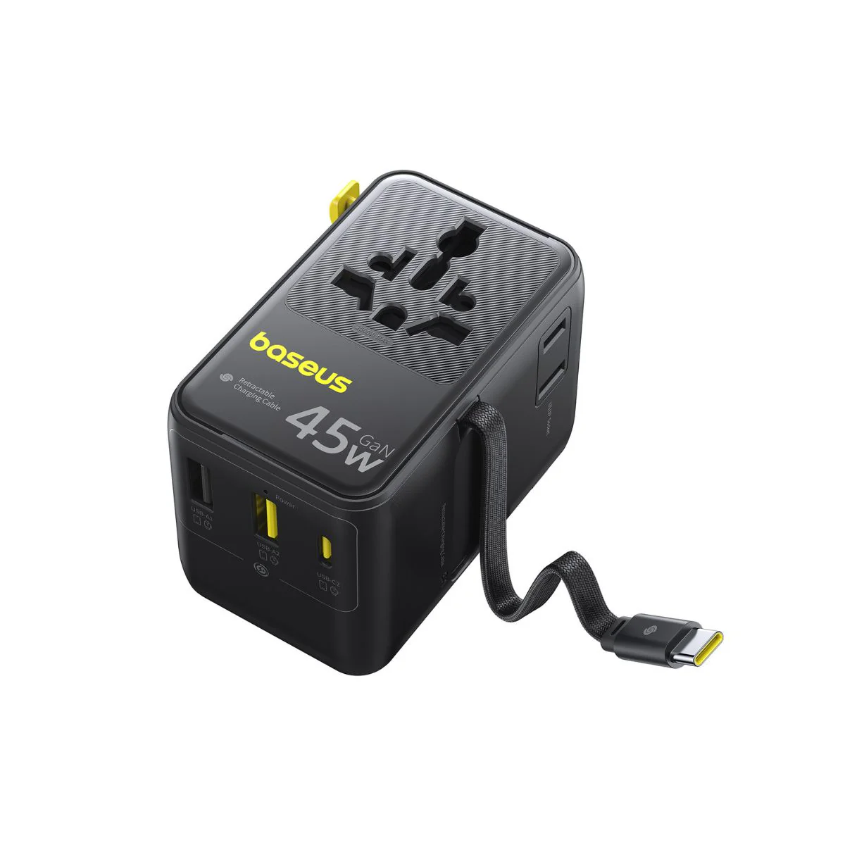 Baseus PicoGo AG11 Universal Travel Adapter 2AC+2U+2C 45W - Image 3