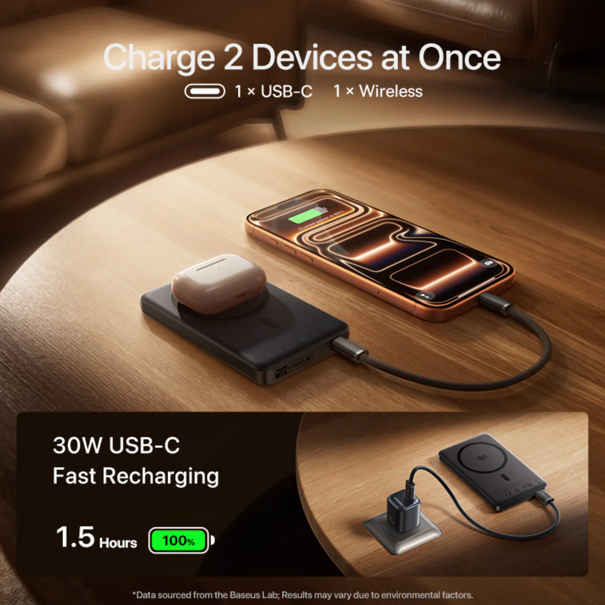 Baseus PicoGo AM52 Qi2.2 Magnetic Power Bank 10000mAh 25W - Image 9