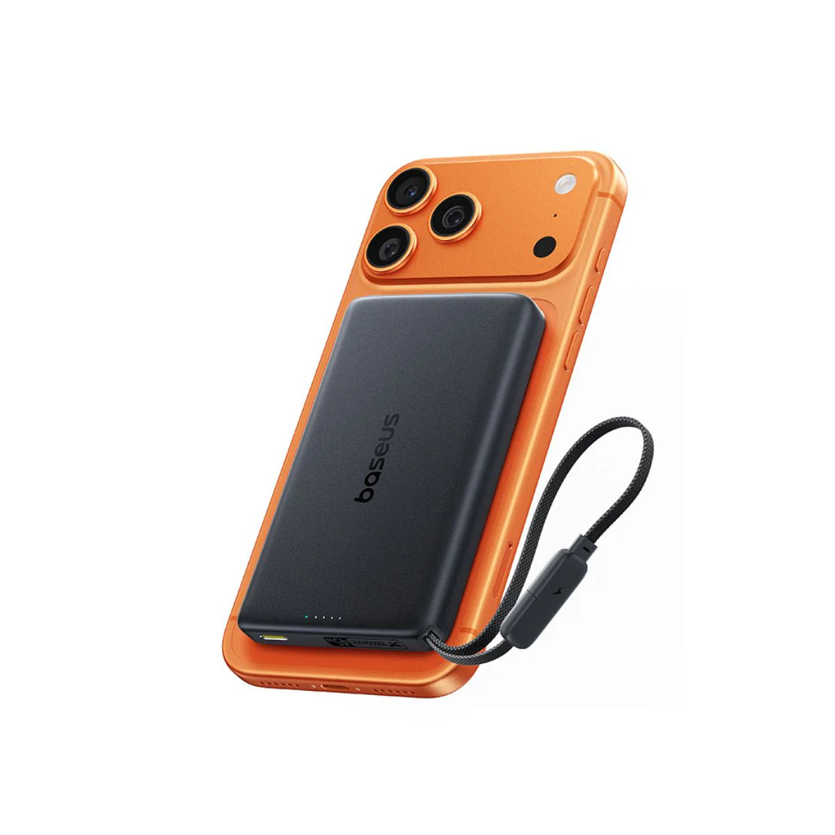 Baseus PicoGo AM52 Qi2.2 Magnetic Power Bank with Built-in Cable 10000mAh 45W - Image 3