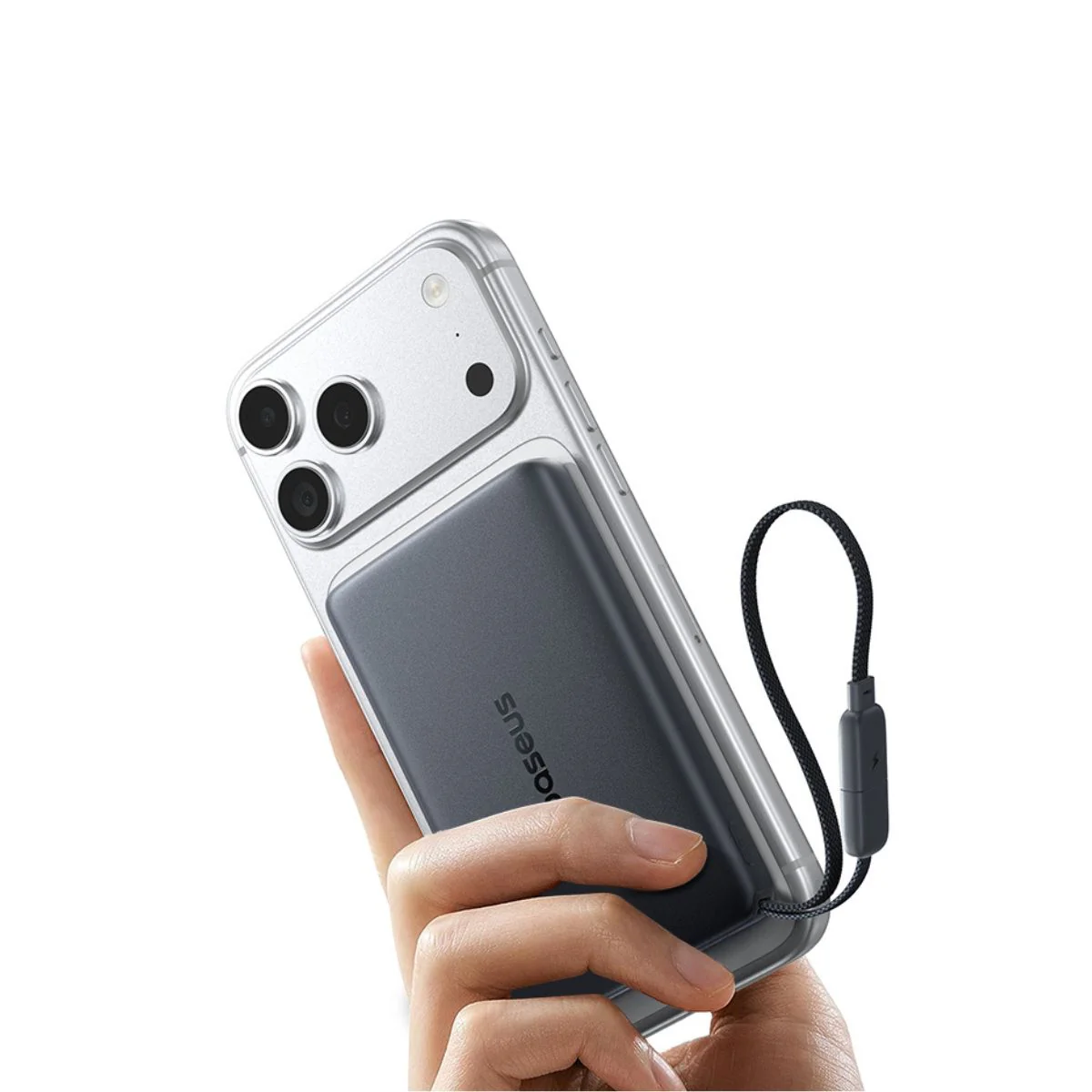 Baseus PicoGo AM52 Qi2.2 Magnetic Power Bank with Built-in Cable 10000mAh 45W - Image 5