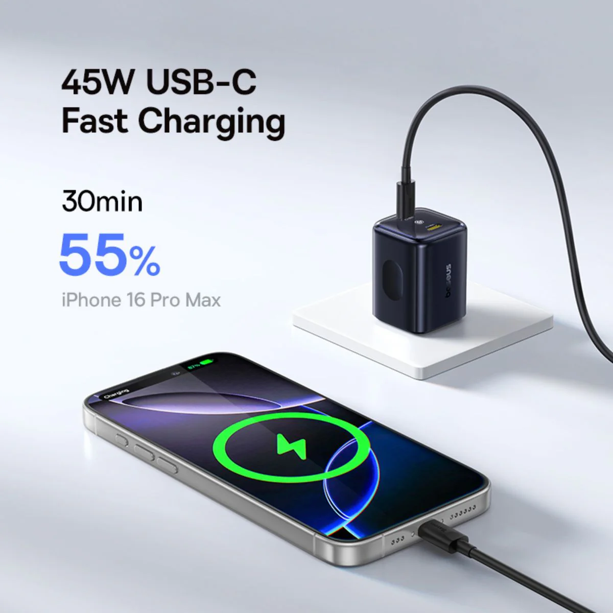 Baseus PicoGo AN13 Fast Charger 2C 45W - Image 10
