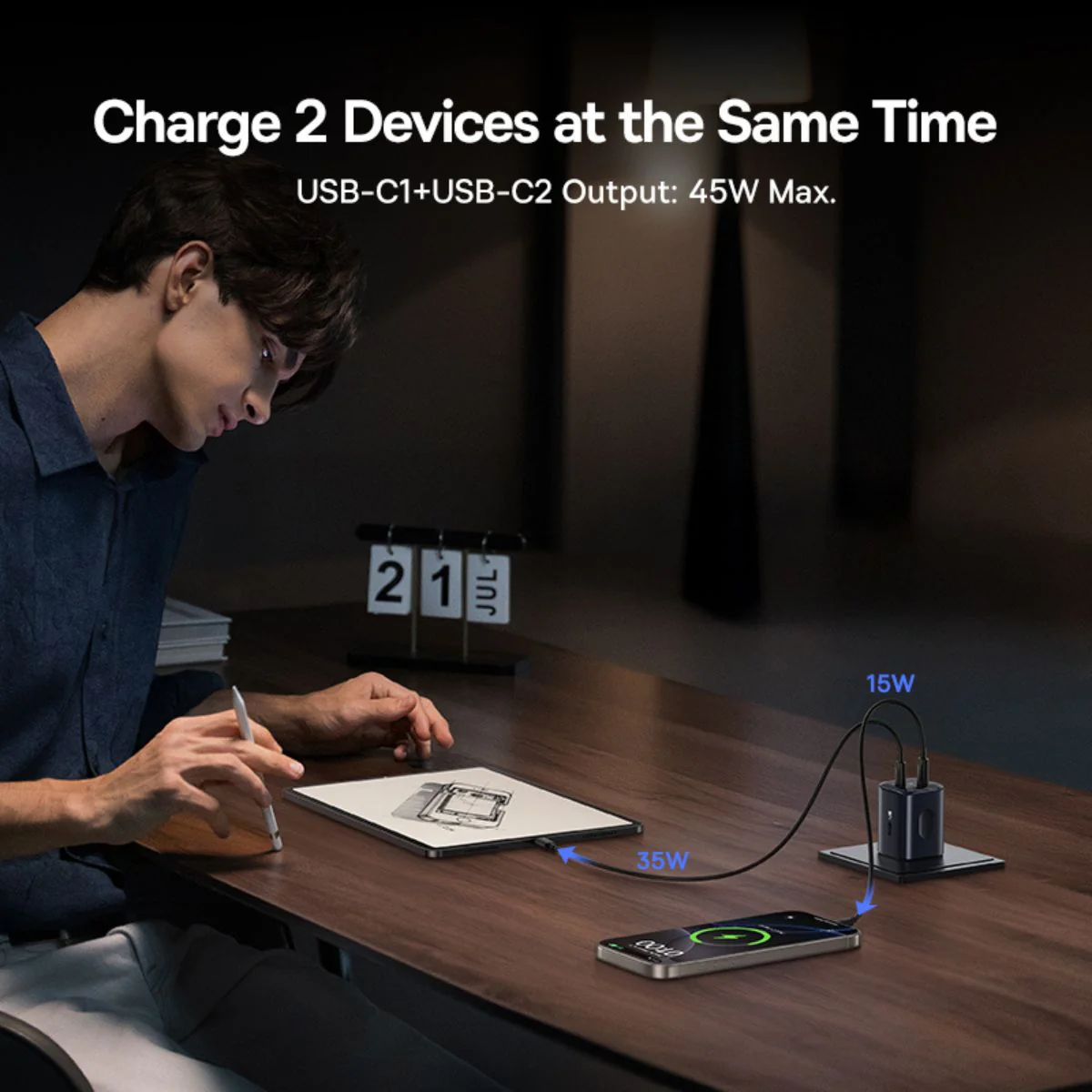 Baseus PicoGo AN13 Fast Charger 2C 45W - Image 7