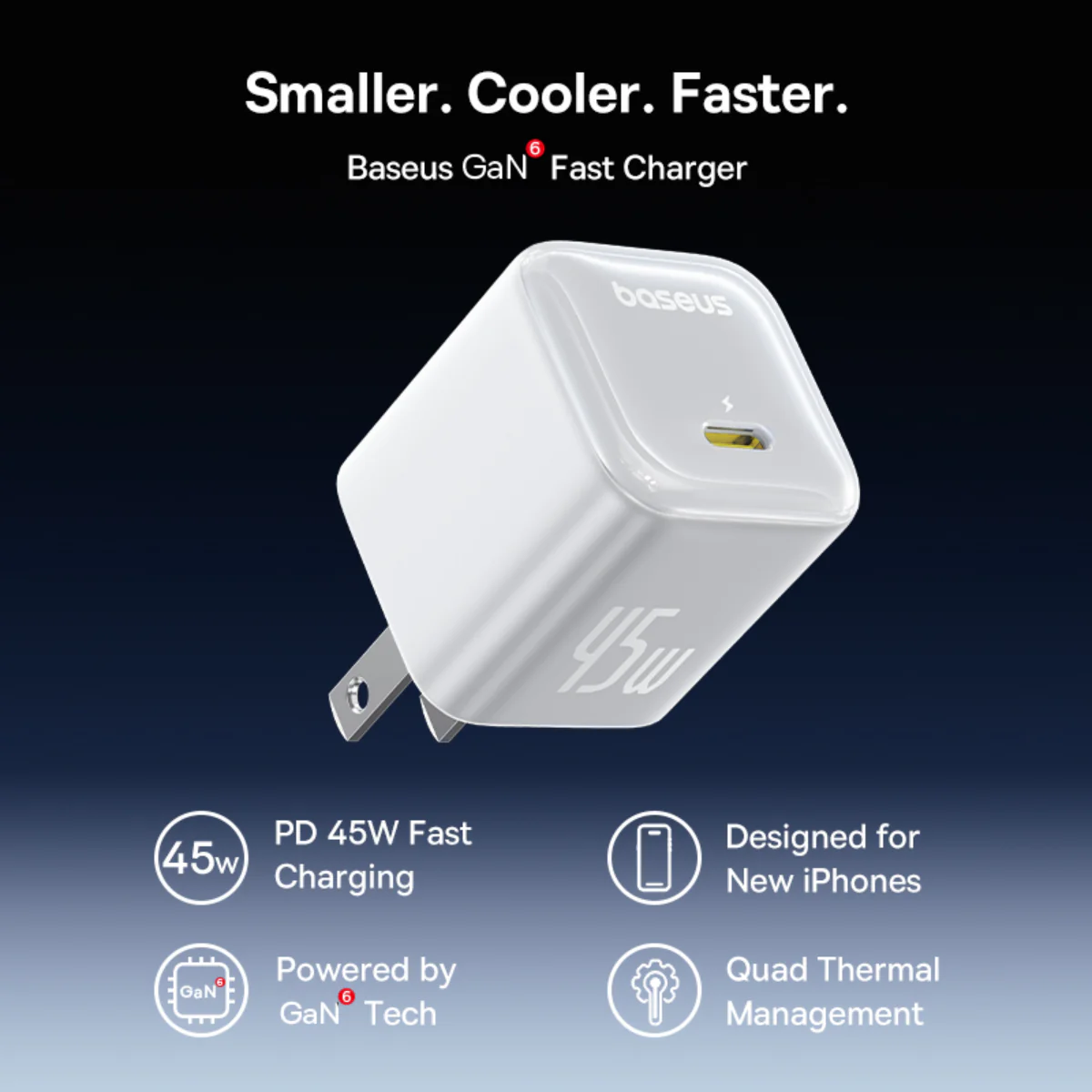 Baseus PicoGo GaN USB-C Charger 45W 2 Pack - Image 12