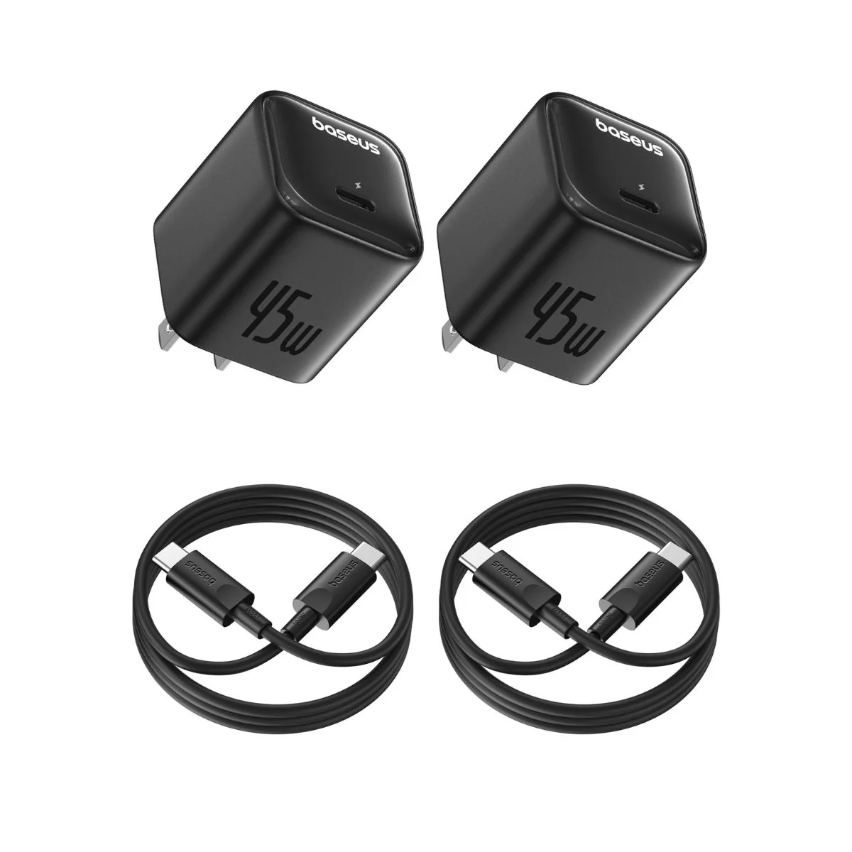 Baseus PicoGo GaN USB-C Charger 45W 2 Pack - Image 4