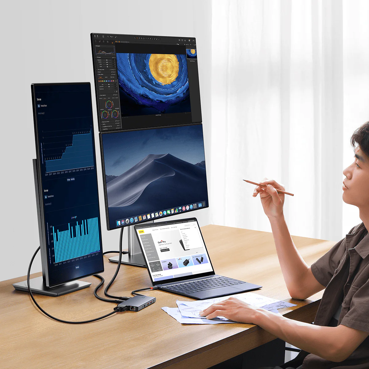 Baseus PortalJoy 13 in 1 USB-C Hub - Image 7