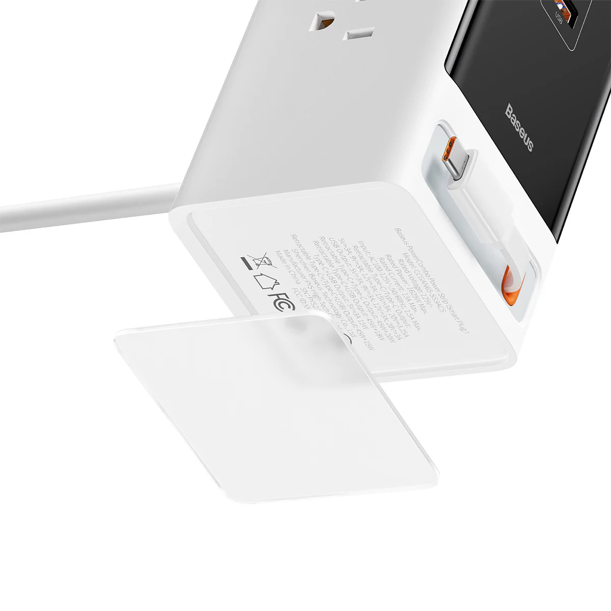Baseus PowerCombo 6 in 1 Charging Station 65W White - Image 6