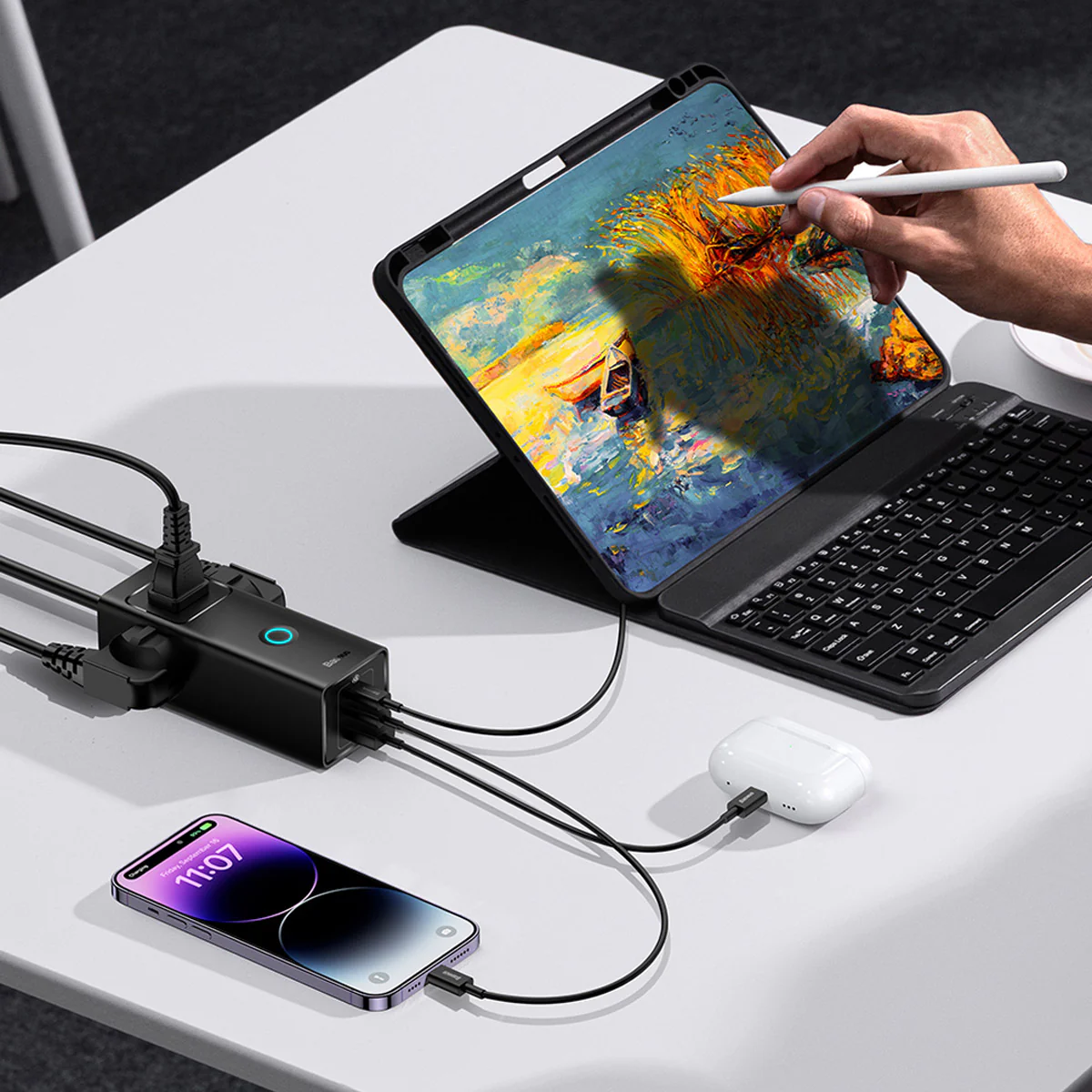 Baseus PowerCombo Lite 6 Ports Power Strip 20W - Image 7
