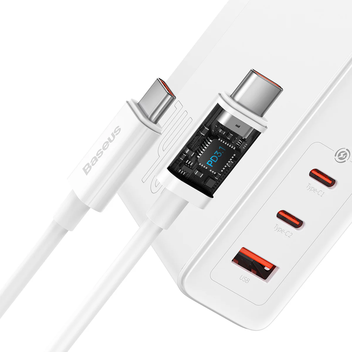 Baseus PowerMega 3 Ports Fast Charger 140W - Image 13
