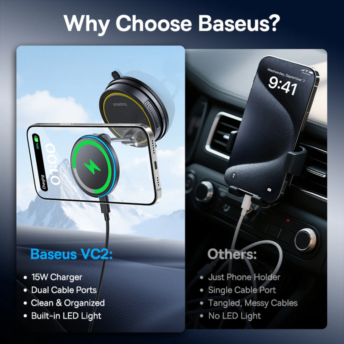 Baseus PrimeTrip VC2 Flex Pro Magnetic Car Charger - Image 6